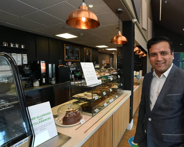 Raj Regmi at the cafe at Ferry Meadows in Peterborough - he has just taken over the operations of the Fuel Tank Kitchen at Belvoir Castle in Leicestershire.