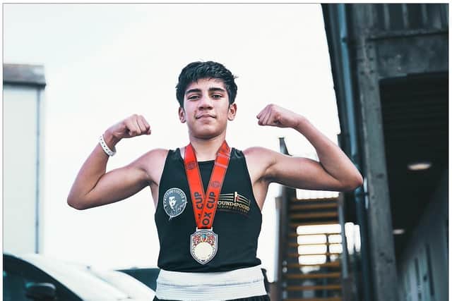 Jacob Hussain after his Barum Box Cup win