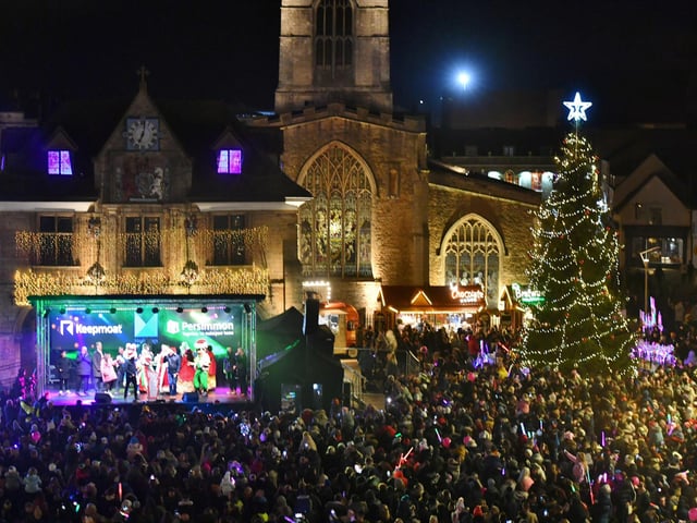 Switching on of the Christmas lights in Cathedral Square 2024.