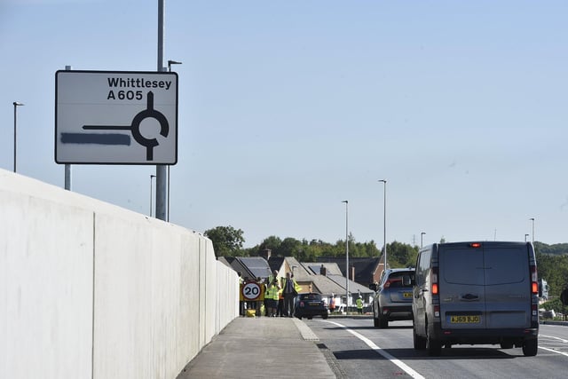 Official opening of the new Kings Dyke bridge over the A605 to Whittlesey has been named The Ralph Butcher Causeway (image: David Lowndes)