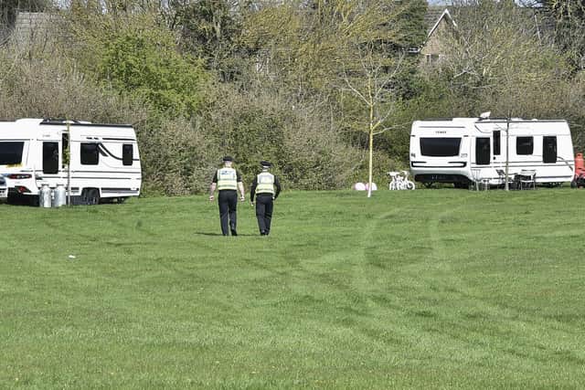 Travellers at Hastings Road, Werrington 