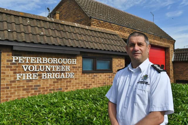 Peterborough Volunteer Fire Brigade station commander Anthony Gould.
