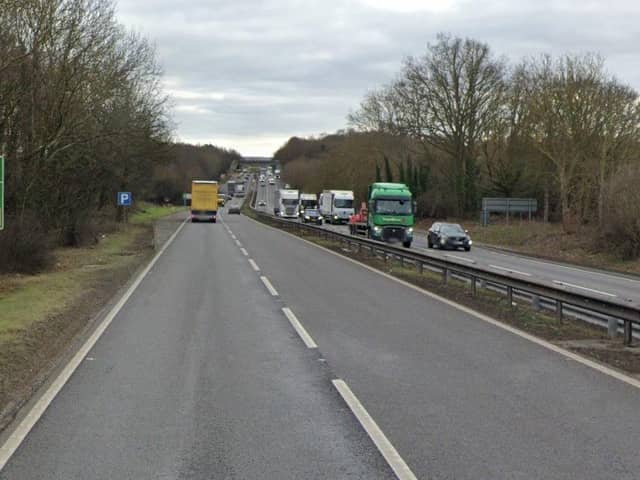 The crash happened on the A1 on Friday afternoon