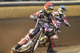 Michael Palm Toft in action for Panthers against Belle Vue at the Showground. Photo: David Lowndes.