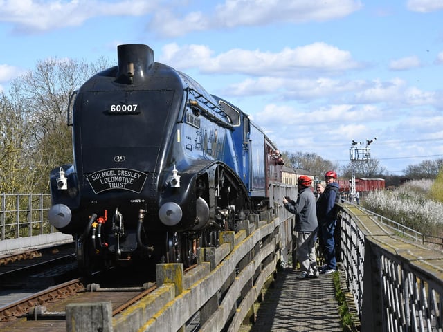 The Sir Nigel Gresley locomotive is at Nene Valley Railway for the Easter weekend and beyond.