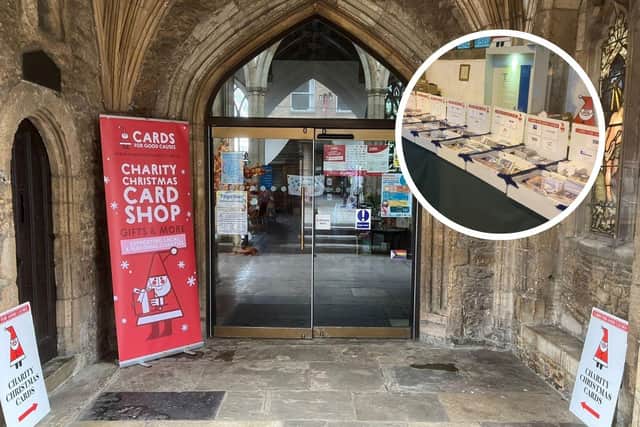 The pop-up shop is now open at St John's Church, in Cathedral Square.