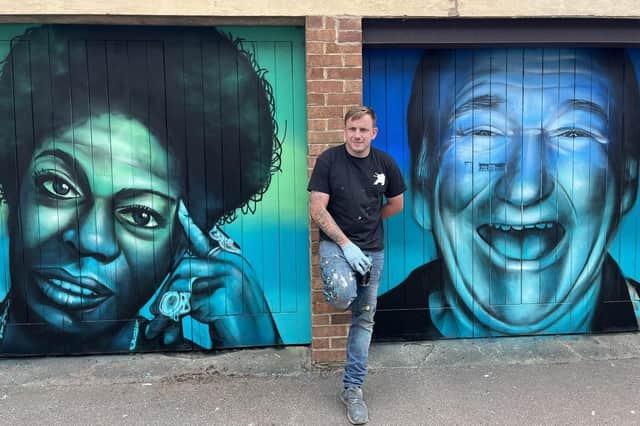Peterborough's Nathan Murdoch traded his stable corporate career to pursue his lifelong passion for street art. He's been painting the city ever since, with a vision to create a street art trail in Peterborough. One of his recent projects in St Mark's Street raises awareness of mental health. The mural features 12 influential people who have connections to, or are ambassadors of, mental health, and is supporting the charity Cambridgeshire, Peterborough and South Lincolnshire MIND.