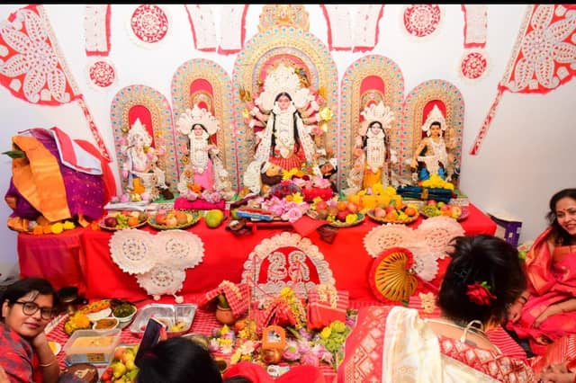 The Durga Puja celebrations