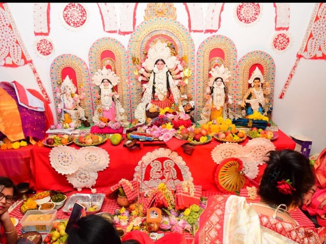 The Durga Puja celebrations