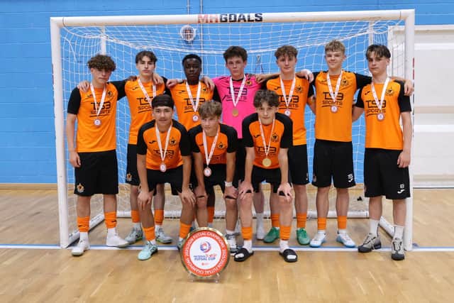 The all-conquering City of Peterborough Futsal Under 16 team.
