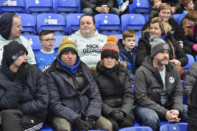 Peterborough United fans watch on as defeat to Wycombe spells the end for Grant McCann.