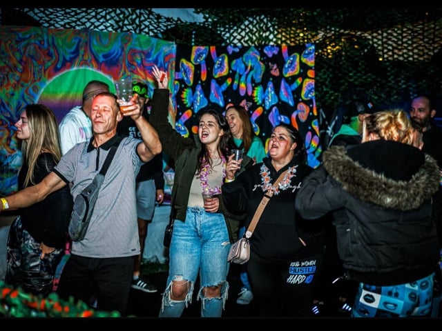 Enjoying themselves with The Rave Family