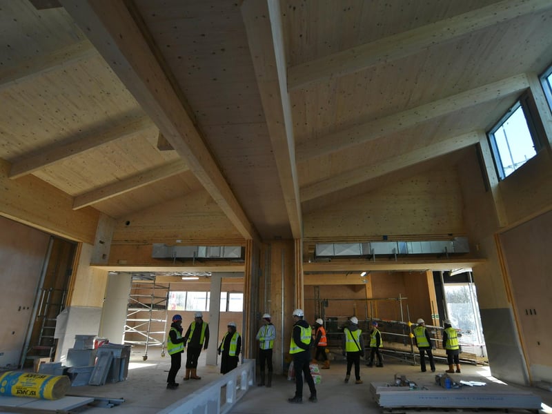 Some of the impressive space at ARU Peterborough's new Living Lab building