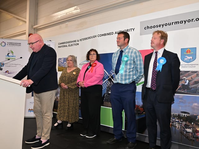 The candidates preparing for the declaration of the results.