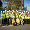 Some of the 2025 cohort of Bellway’s new Good Foundations Built with Us programme at Western Grange in Killingworth