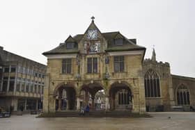 The Guildhall stands in Peterborough's Cathedral Square
