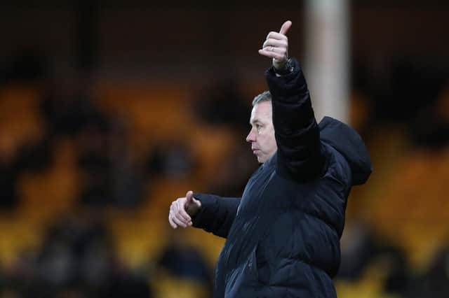 Darren Ferguson impressed on his return to the Posh dugout against Port Vale. Photo: Joe Dent.