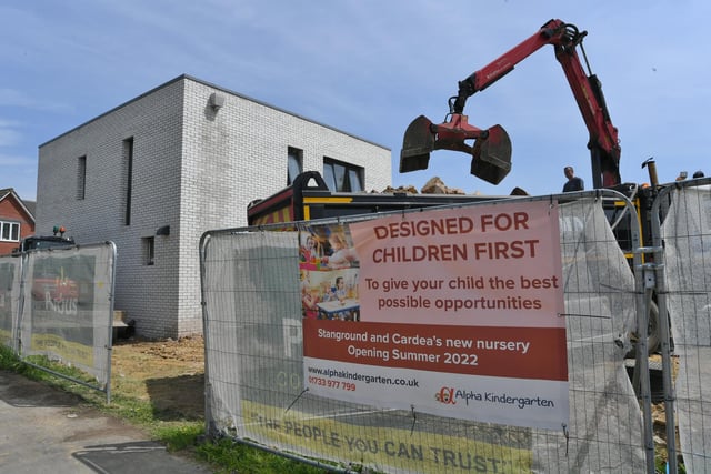 A new nursery is being built as Whittlesey Road.