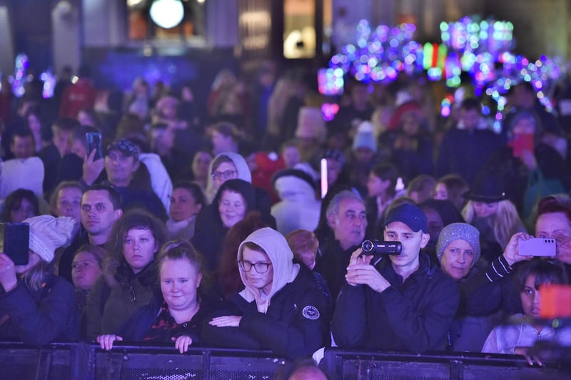 There was a big crowd for the switch on