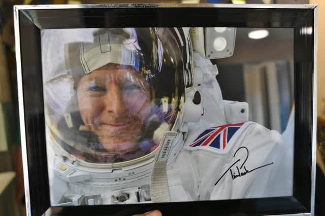 Pupils received the picture from Tim Peake