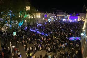 Crowds gathered for Peterborough's Christmas lights switch-on event