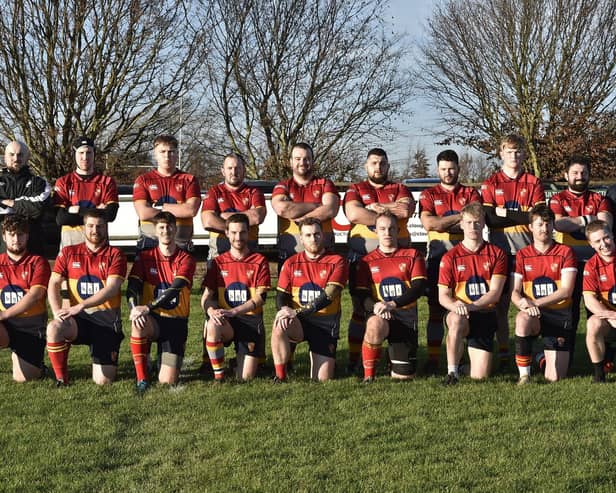 The Peterborough RUFC Centurions before a game earlier this season. Photo David Lowndes.