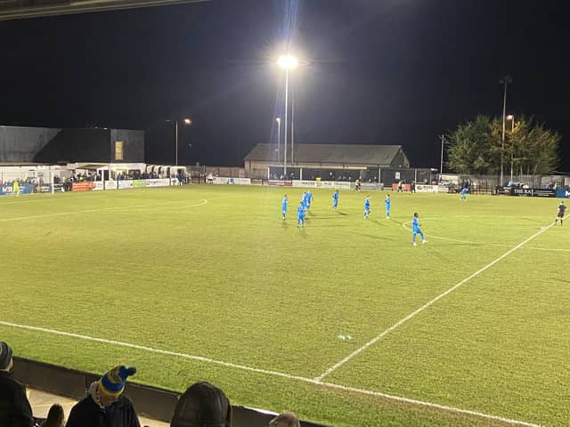 Peterborough Sports beat Corby Town at Steel Park to move into the final of the NFA Hillier Senior Cup
