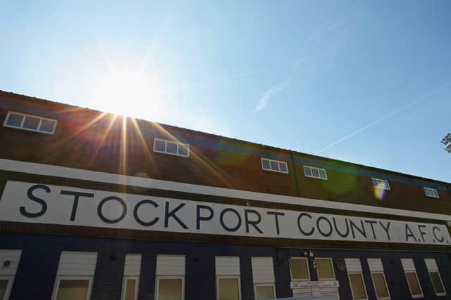 Stockport County FC. Photo by Alex Livesey/Getty Images.