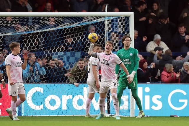 Josh Knight of Peterborough United shouts in frustration after Wycombe Wanderers score their fourth goal at the weekend. Photo: Joe dent/theposh.com