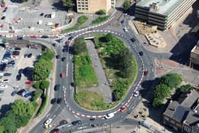 Queensgate Roundabout was built on the old Parish burial ground