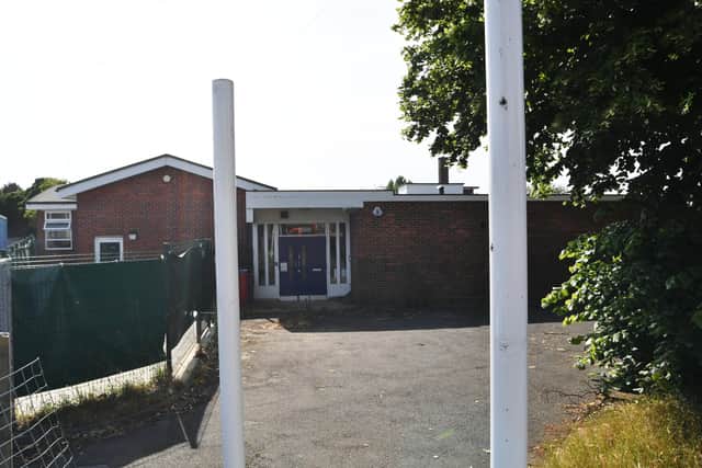 Signs were removed overnight last week from the hydrotherapy pool (image: David Lowndes).