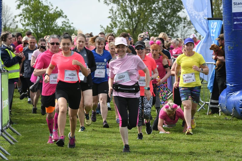As always, scores of people took part in the Race for Life at the East of England Arena, many raising money in memory of loved ones