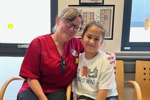 Bea Willbond with Play Services Co-ordinator Zoe Wilkinson