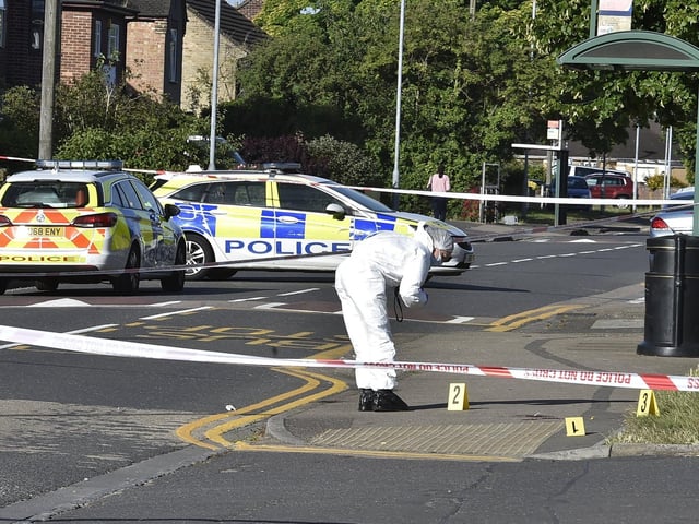 A large cordon in place this morning.