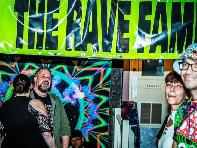 Enjoying themselves with The Rave Family