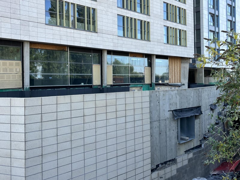 Building work is still underway on Peterborough's Hilton Garden Inn at Fletton Quays
