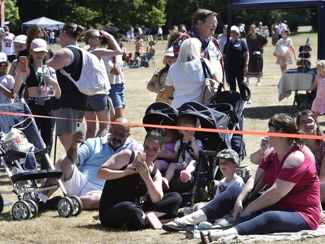 Visitors to the event at Bretton Festival at Bretton Woods fields (image: David Lowndes)
