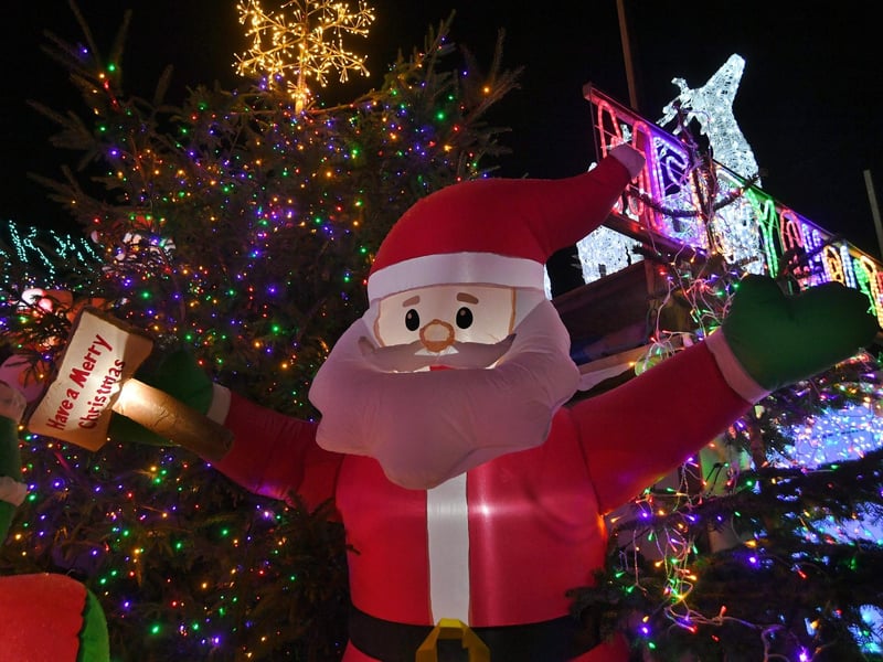 Dave Wooldridge's wonderful display will raise money for Sue Ryder Thorpe Hall Hospice.