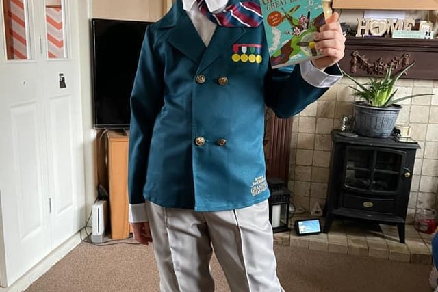 This youngster dressed as Grandpa from the David Walliams favourite, Grandpa's Great Escape. Great choice!