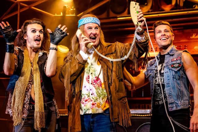 Kevin Kennedy (centre) in  Rock of Ages 
©The Other Richard