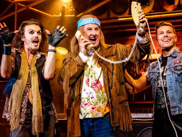 Kevin Kennedy (centre) in  Rock of Ages 
©The Other Richard