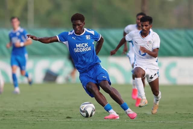 David Kamara in action for Posh. Photo Joe Dent/theposh.com.