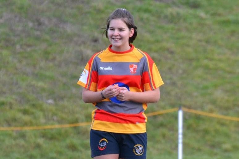 Abbie Rutter Teenager Abbie gets coaching certificate at Peterborough Rugby Club