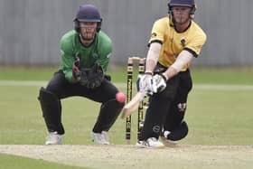 Cricket action at Bretton Gate. Photo David Lowndes.