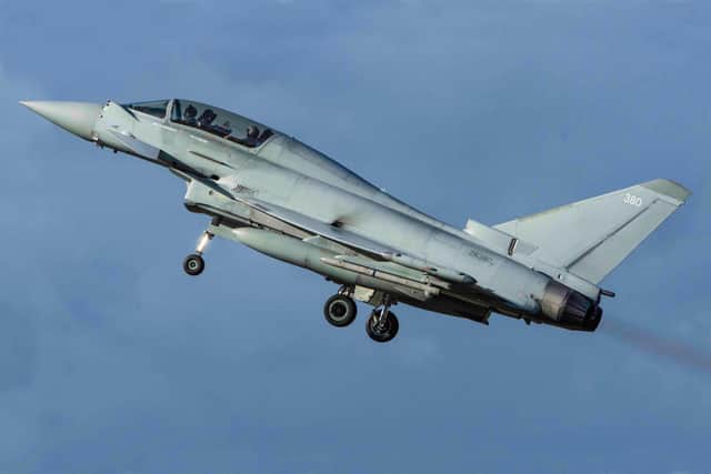 A Typhoon fighter jet