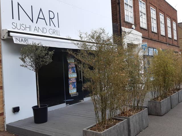 Inari Sushi and Grill restaurant  on Broadway, Peterborough city centre has closed.