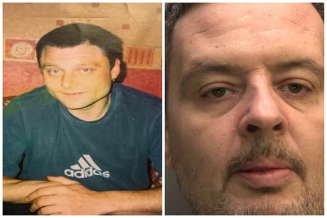 52-year-old Darren Kirk was killed by Wayne Rule (right), images Lincolnshire Police.