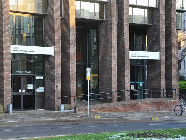 Peterborough Passport Office which is one of a number of UK centres at the heart of a row over a backlog of passport renewal applications that could cause some holiday makers to cancel their getaways.
