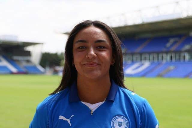 New Posh Women midfielder Courtney Clarke. Photo Darren Wiles.