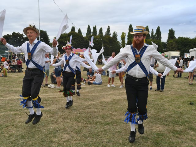 The Cross Key Peterborough morris men in action.